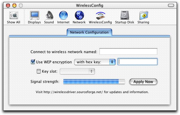 image of WirelessConfig preference pane